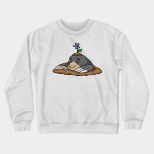 Mole at Sleeping on Molehills Crewneck Sweatshirt